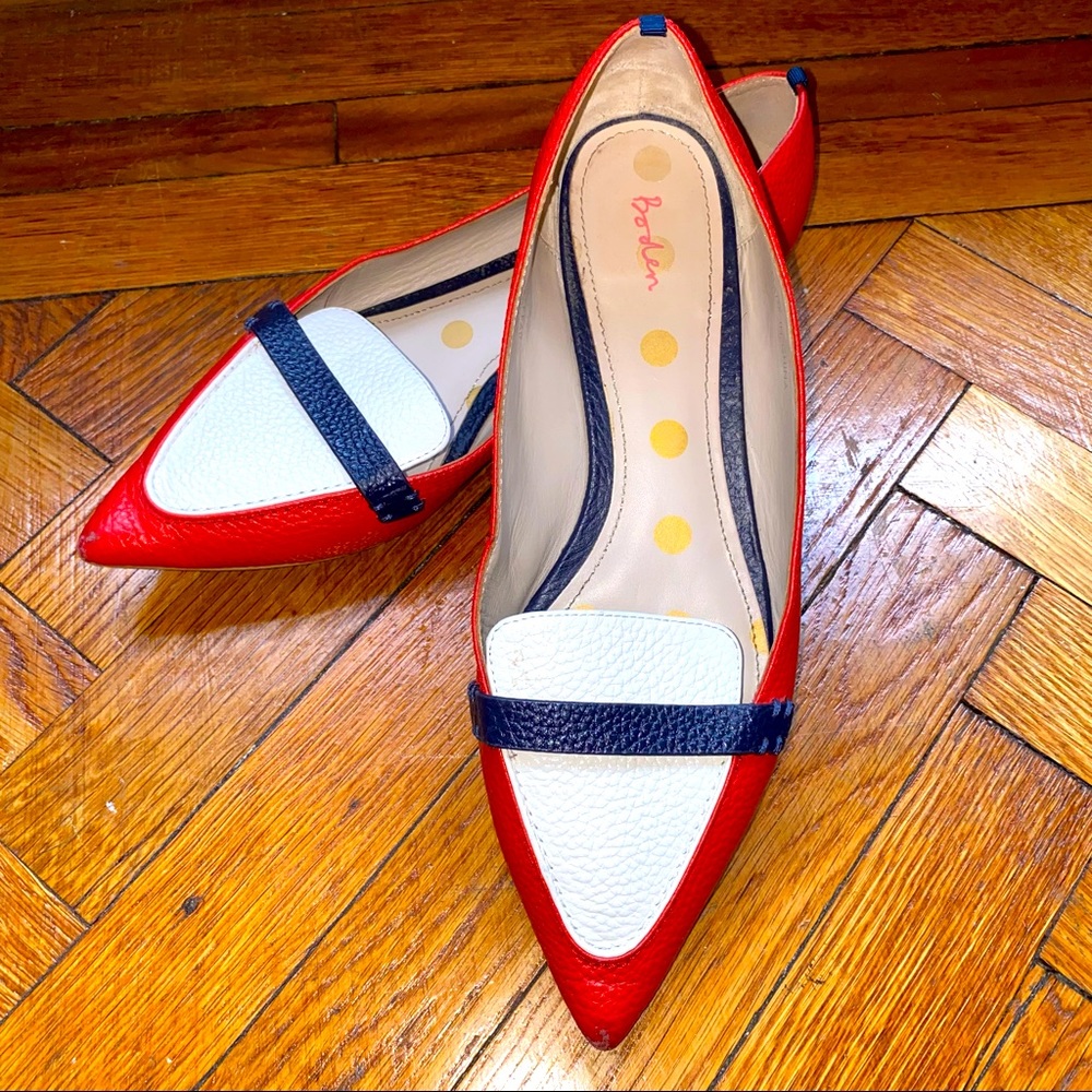 Boden Cordelia Colorblock Pointed Flats